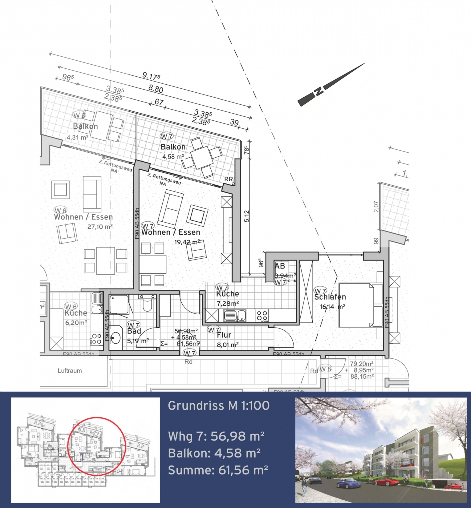 Residenz Nachtigallenweg  Wohnung 7