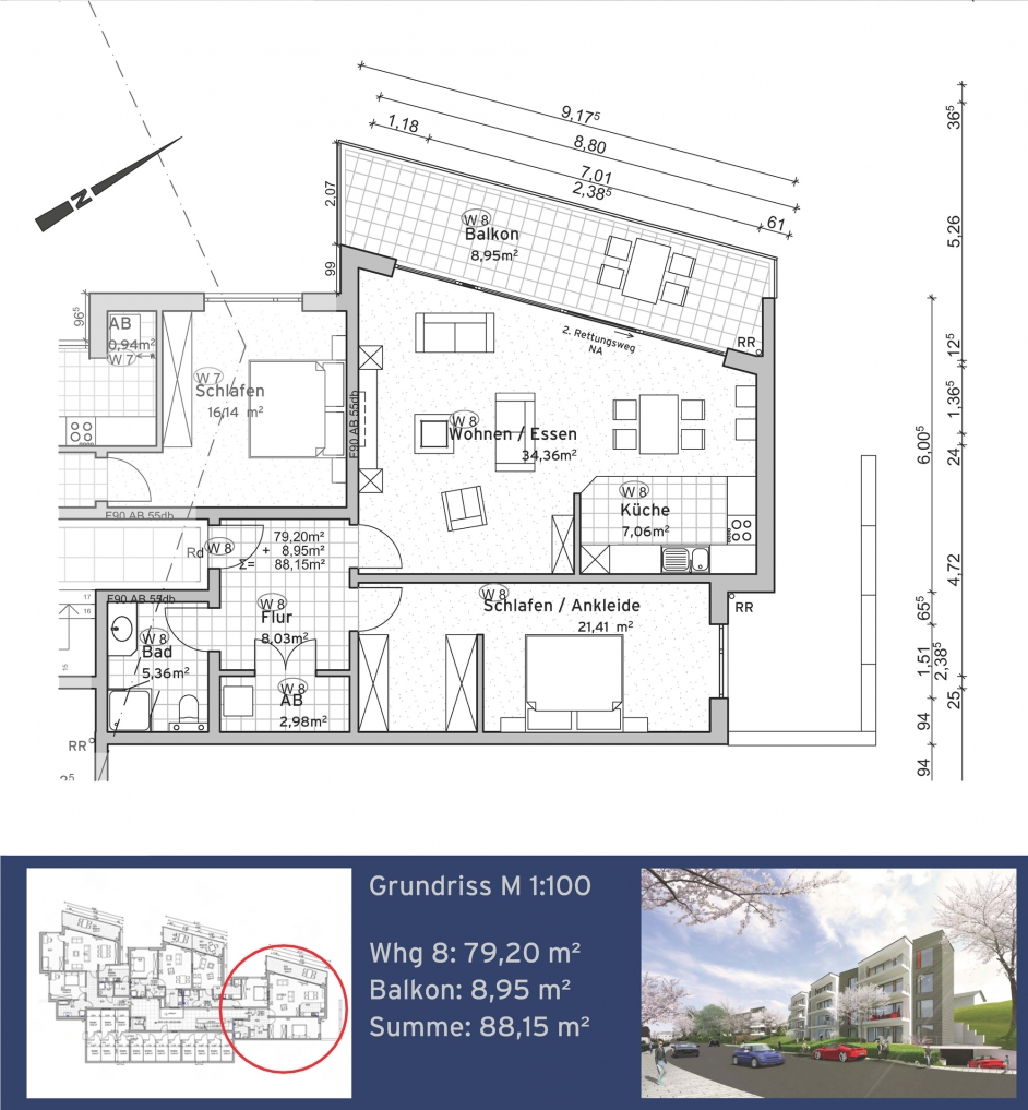 Residenz Nachtigallenweg  Wohnung 8