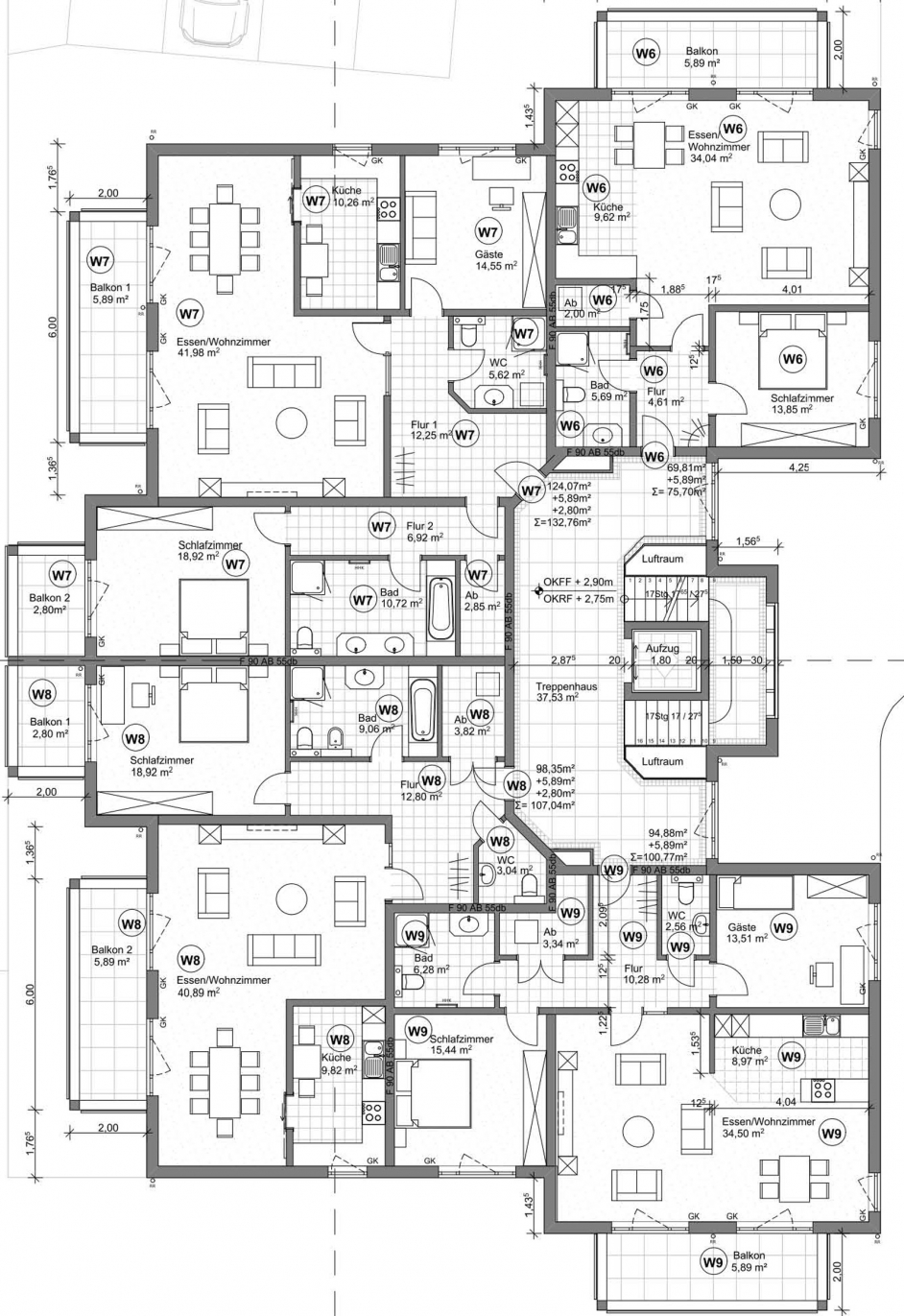 Grundriss OG - Residenz Distelkamper Str. - Nümbrecht